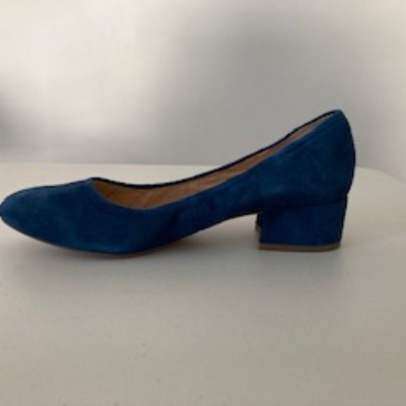 Franco Sarto Hartford Blue Suede Pump Size 8.5M - Picture 10 of 10